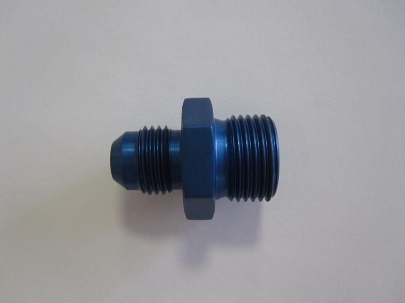 Aluadapter JIC/DIN 06AN, Dash 6 ((9/16-18 UNF) / M18x1,5