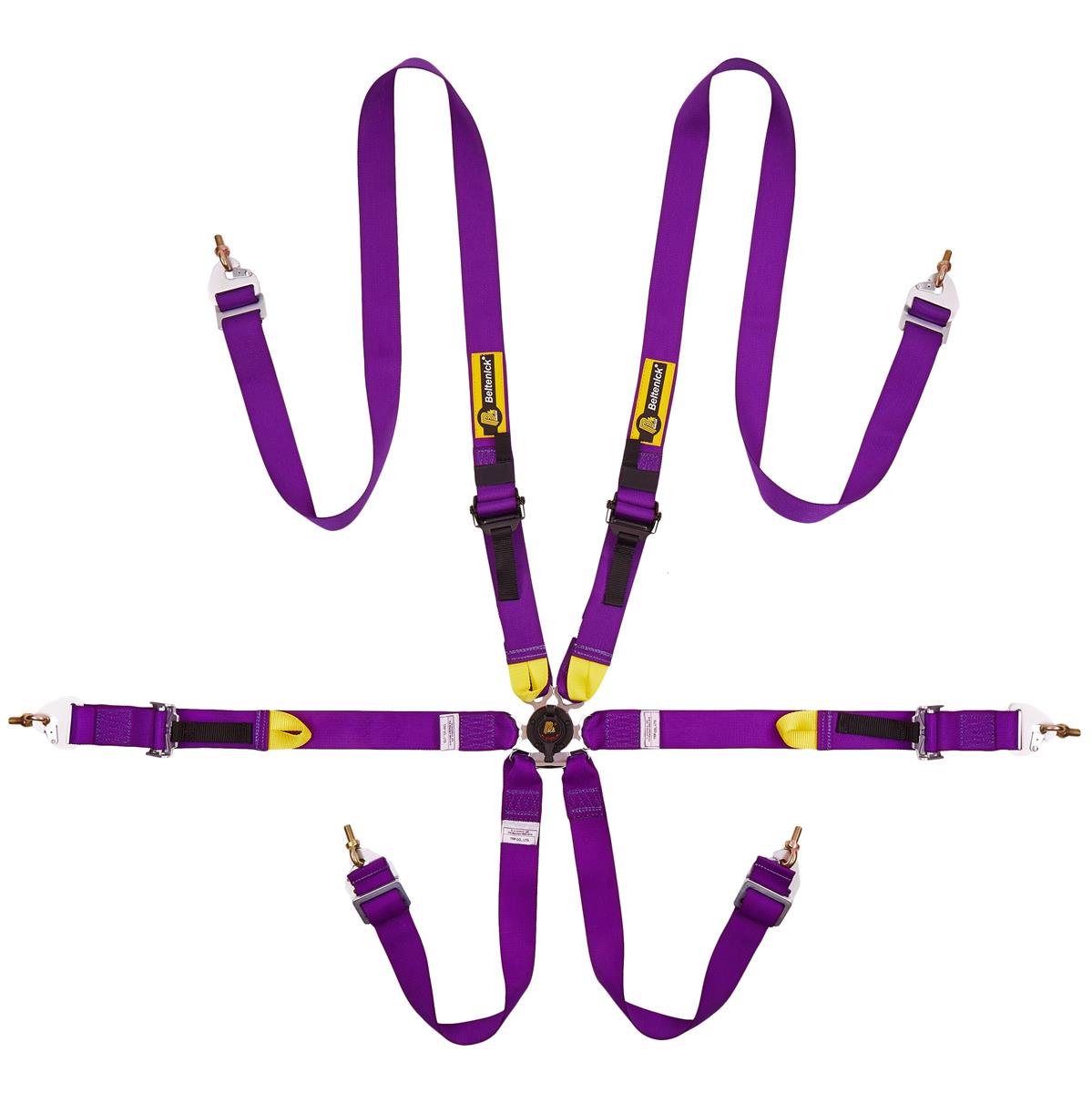 Beltenick FIA 2-2 HANS Gurt HyperLight Farbe: purple 2025  FIA 8853-2016