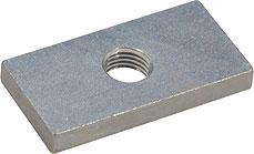 Gegenplatte mit Gewinde 50x25x6mm Gewinde:7/16x20 UNF