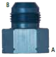 UNF-metrischer Adapter M14x1,5 i - D6 aussen