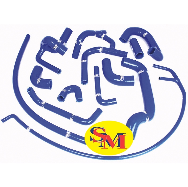 Samco Lotus Elise Series 2 2001- (Toyota VVC Motor mit A/C) 2-teiliges Kühlwasser-Schlauchkit blau