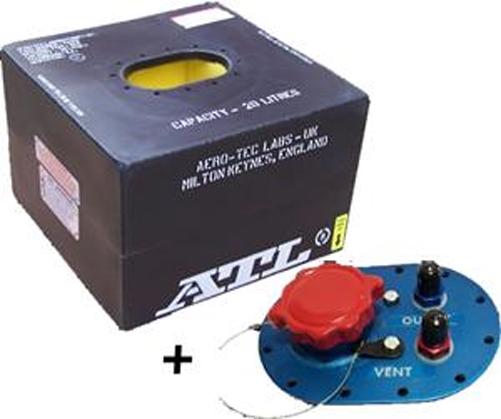 ATL Sicherheitstank  5 gal. 20 ltr. FIA FT3 zugelassen komplett mit Deckplatte