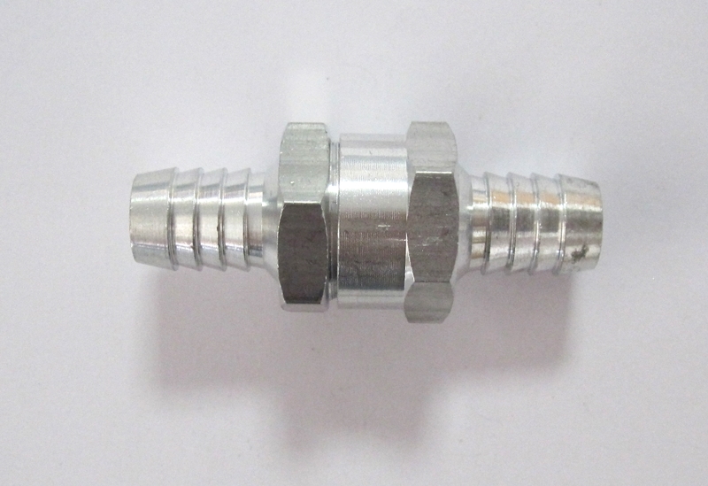 Rückschlagventil 12mm für Kraftstoffleitungen, Aluminium