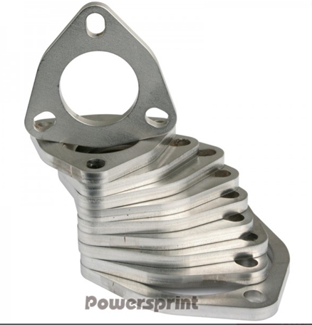 Powersprint Dreiecks-Flansch 3-Loch 38 mm Ø Rohrausschnitt