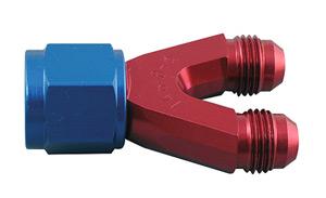 Y-Reduzieradapter Aluminium 1x D-08, 2x D-06