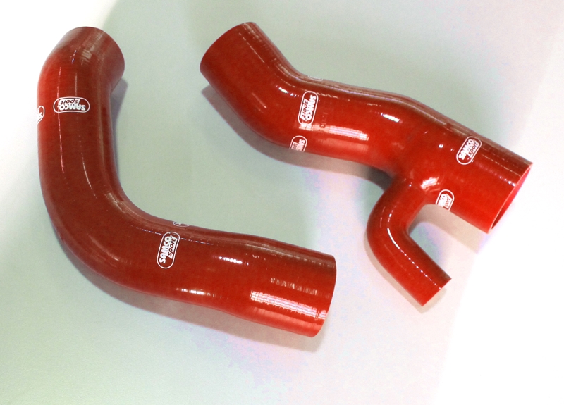 Samco Ford RS 2.0ltr Turbo Duratec  02-04 2-teiliges Ladeluftsystem rot