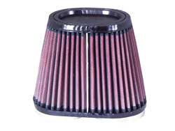 K&N Universalluftfilter, 2 x 60mm Flansch Oval Doppelflansch, 95x159 127lg