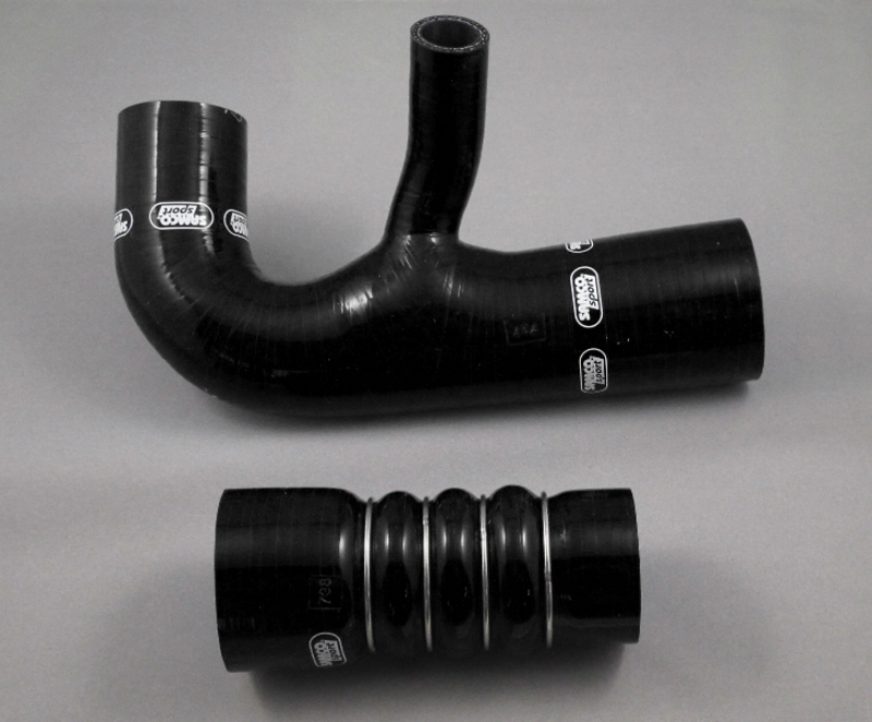 Samco Audi 200 Turbo Quattro 20V 1991 2-teiliges Ladeluftsystem schwarz