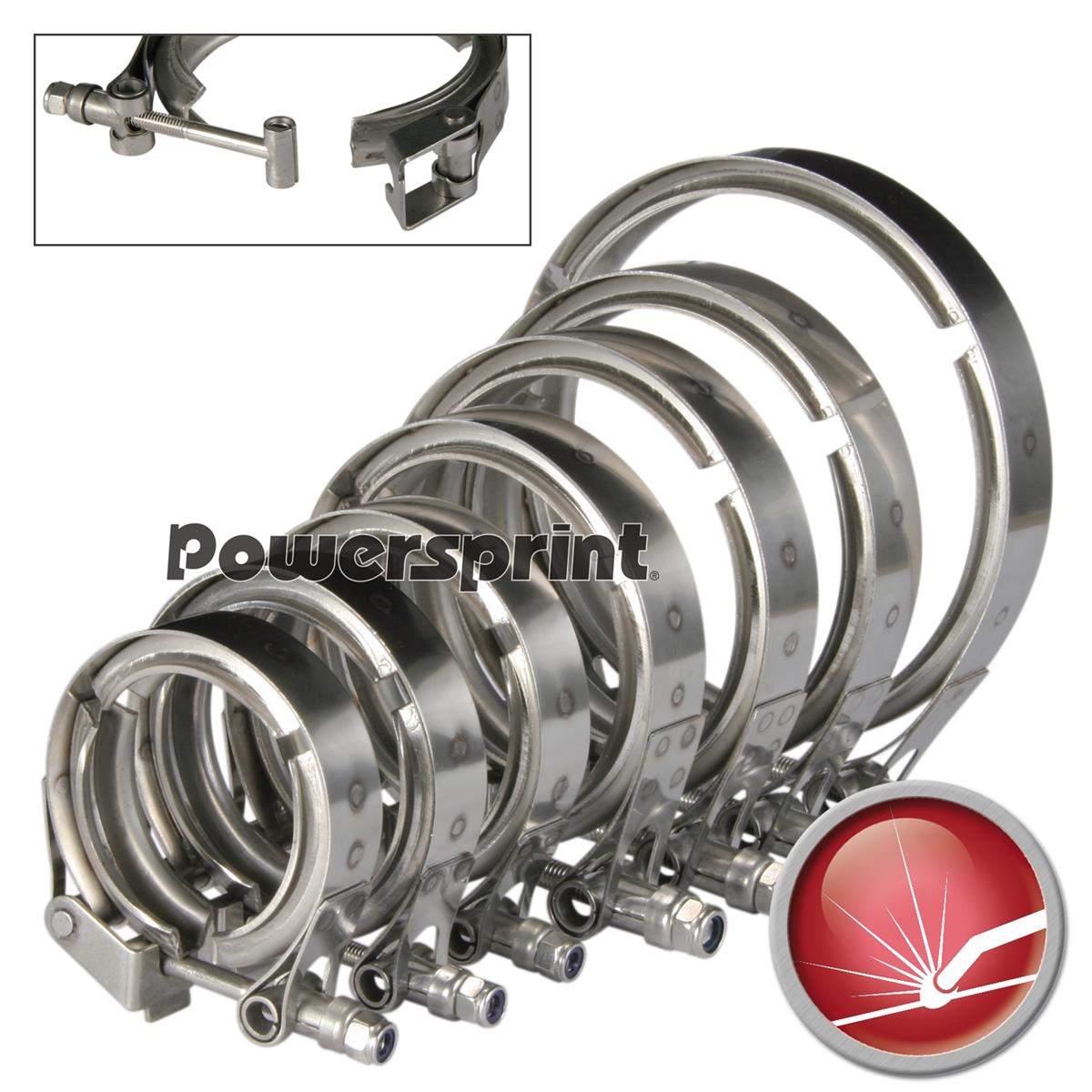 Powersprint Auspuff Schnellverschluss V-Band Schelle (QR) Ø 65 - 76 mm / 2,75 - 3,0 small