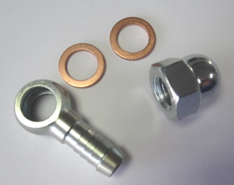 Ringstück-Satz Auslass für Bosch / Beltenick / OBP Pumpe - M12x1,5 auf 10mm Schlauch