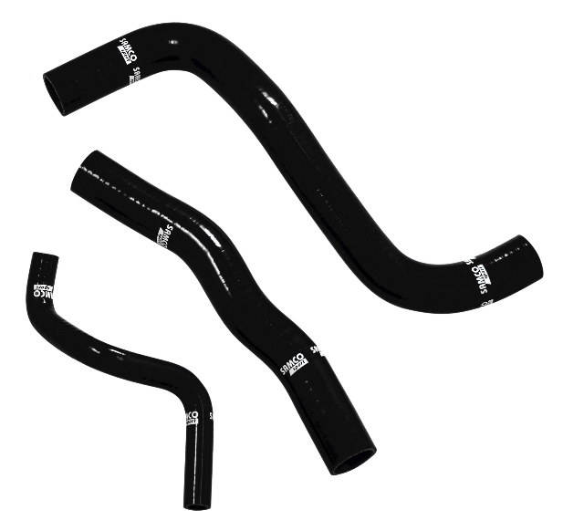 Samco Mitsubishi FTO GPX Mivec/GR Non-Mivec DE3A/6A12 - 3-teiliges Kühlwasser-Schlauchkit schwarz