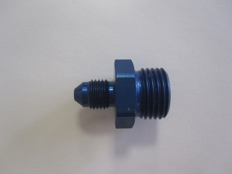 Aluadapter JIC/DIN 03AN, Dash 3 (3/8x24 UNF)  / M16x1,5