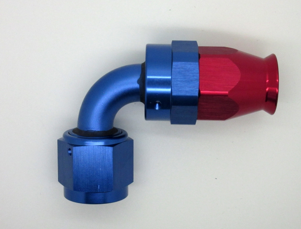 JIC Anschluss 90° Dash 08 JIC  3/4-16 für PTFE Schlauch Serie 600