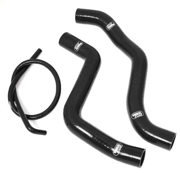 Samco Mitsubishi Lancer EVO 9 CT9A 05-07 3-teiliges Kühlwasser-Schlauchkit schwarz
