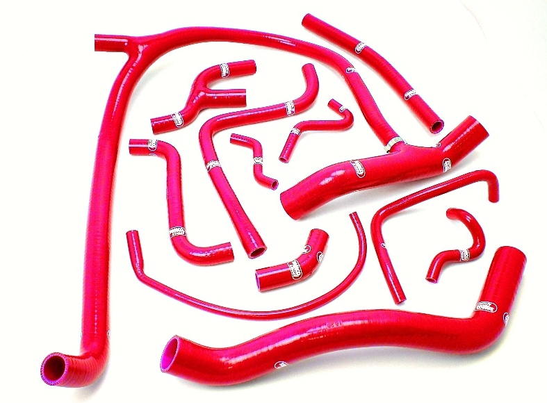 Samco Lotus Elan M-100 1989-1995 13-teiliges Kühlwasser-Schlauchkit rot