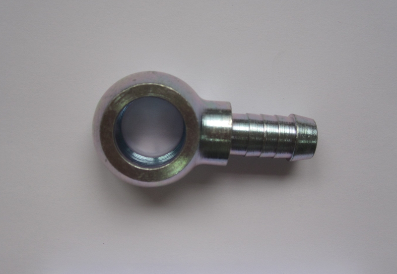 Stahl-Ringstück 12,7mm Schlauch Bohrung 18mm Durchmesser