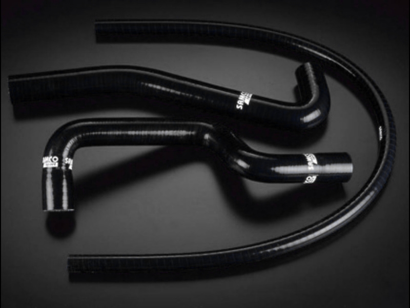 Samco Caterham 7 Ford BDR 3-teiliges Kühlwasser-Schlauchkit schwarz