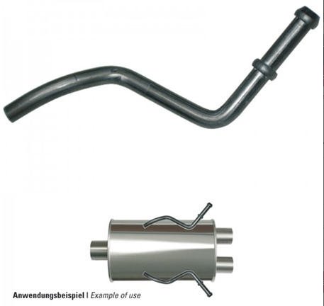 Powersprint Edelstahl Universalhalter für Schalldämpfer zum Anschweißen