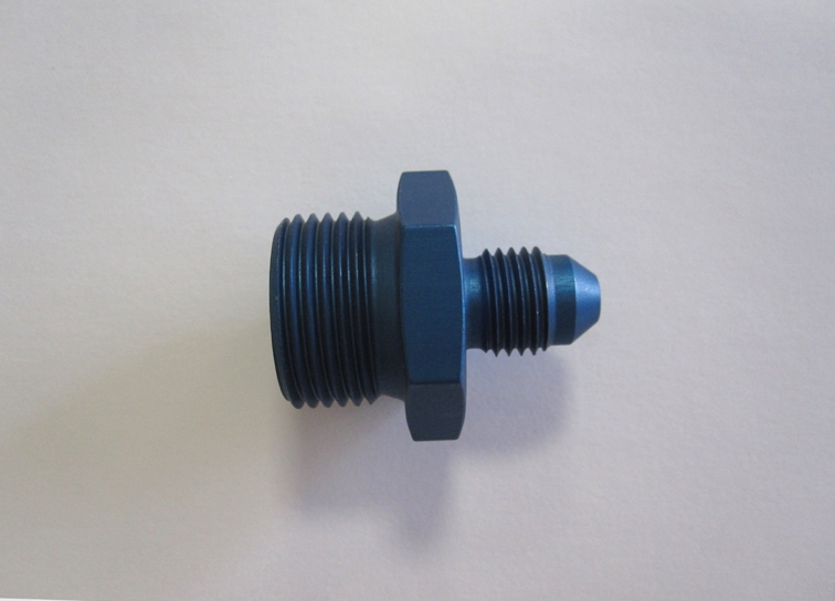 Aluadapter JIC/DIN 04AN, Dash 4 (7/16x20 UNF)  / M20x1,5
