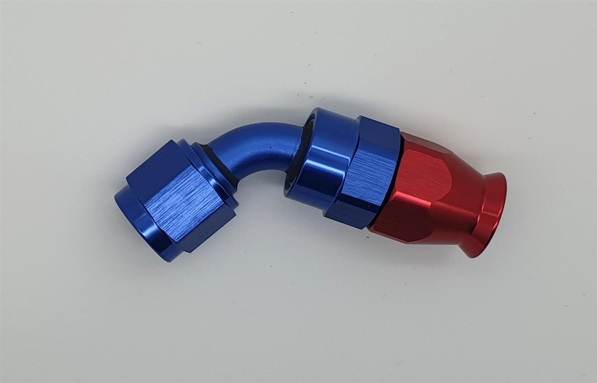 JIC Anschluss 60° Dash 06 JIC  9/16-18 für PTFE Schlauch Serie 600