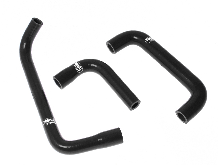 Samco Nissan Skyline BNR32 BCNR33 BNR34, RB26DETT 3-teiliges Entlüftungsschlauchkit schwarz