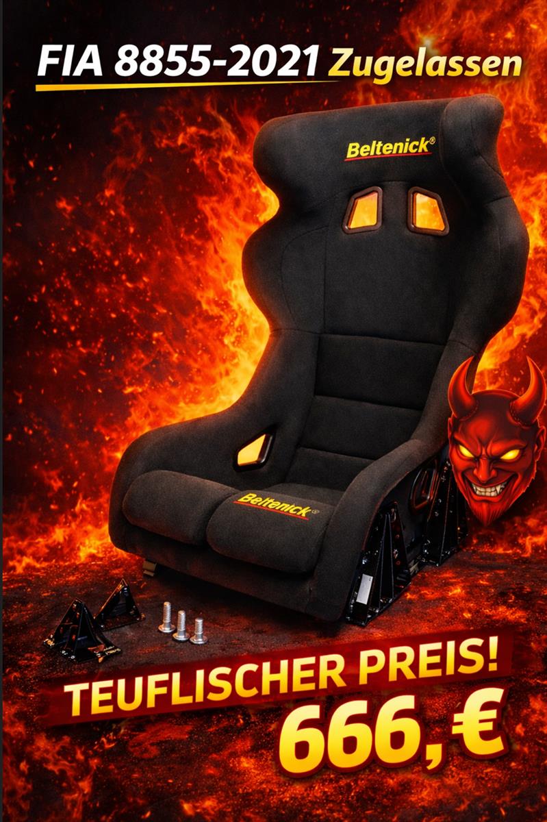 Beltenick Rennsitz RST1200 FIA 8855-2021 incl. Seitenhalter