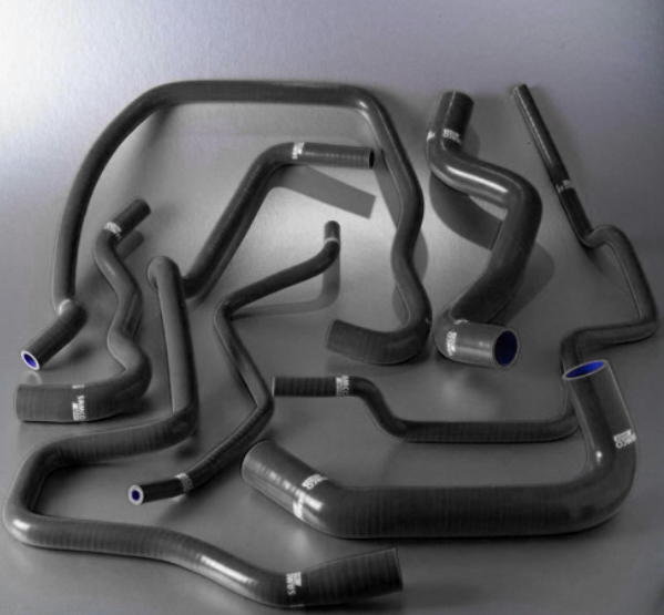 Samco Ford Puma 1700 2WD 7-teiliges Kühlwasser-Schlauchkit schwarz