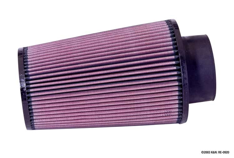 K&N Universalluftfilter, 89mm Flansch Konische Rundform, 152x89 228lg