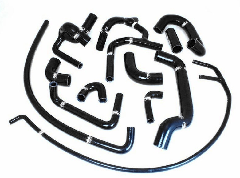 Samco Lotus Elise Series 1 RH/Drive 9/1996-1998 13-teiliges Kühlwasser-Schlauchkit schwarz