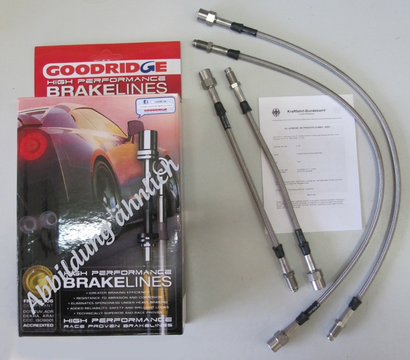 Goodridge Bremsschlauchsatz Audi A7/S7 Quattro / RS7 4-teilig mit ABE