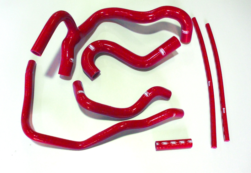 Samco Audi Quattro UR Turbo 10v 2.2Ltr 5cyl 7-teiliges Kühlwasser-Schlauchkit rot
