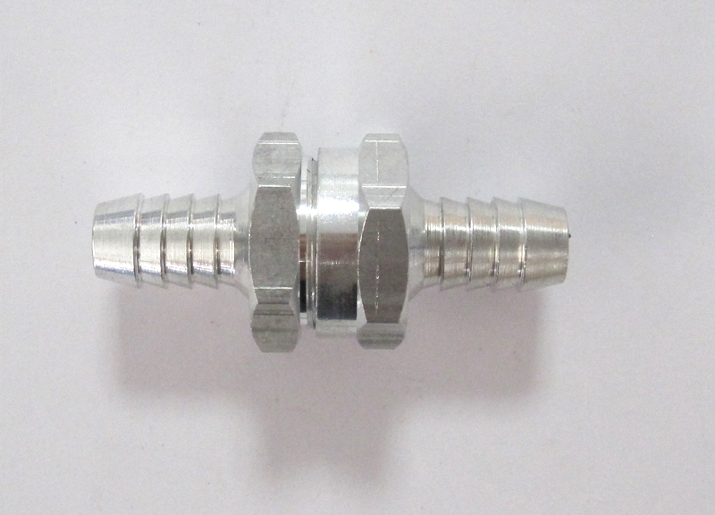 Rückschlagventil 10mm für Kraftstoffleitungen, Aluminium
