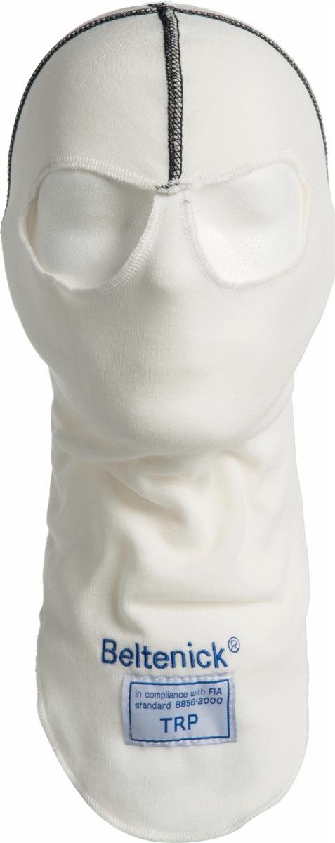 Beltenick Kopfhaube Balaclava Augenlöcher, weiss 100% Aramid