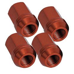 Aluminium Radmutter M12x1,25 (4 Stück) rot eloxiert
