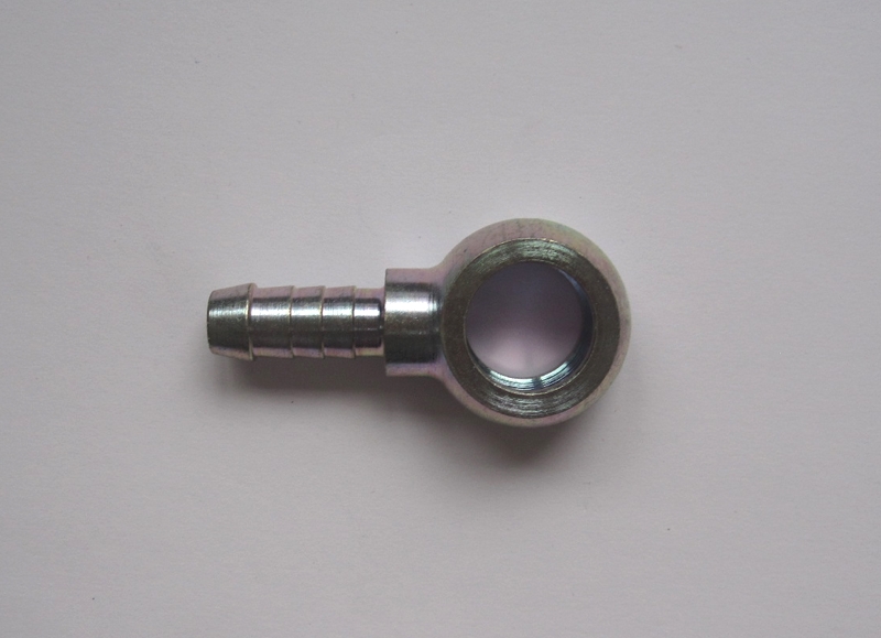 Stahl-Ringstück 8mm Schlauch Bohrung 14mm Durchmesser