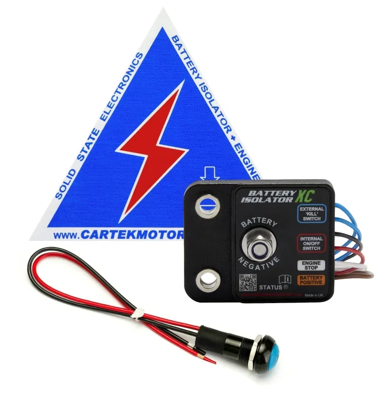 Cartek BATTERY ISOLATOR X-Club (Schalteinheit mit internen Schalter) - elektronischer Batterieschalter