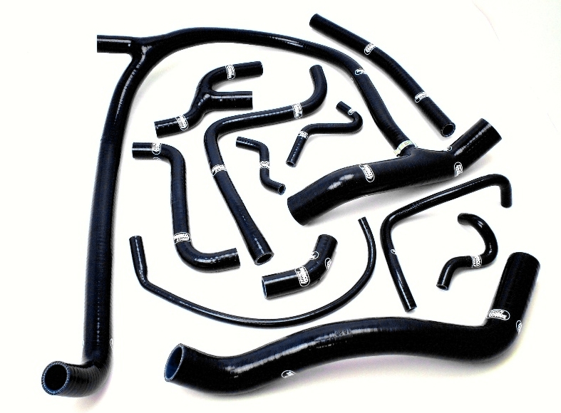Samco Lotus Elan M-100 1989-1995 13-teiliges Kühlwasser-Schlauchkit schwarz
