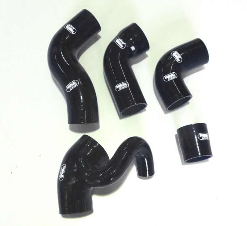 Samco Volvo 850T5/850T5R/S70T5/V70T5  96-00 5-teiliges Ladeluftsystem schwarz