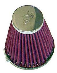 K&N Universalluftfilter, 55mm Flansch Konische Rundform, 89x51 102lg