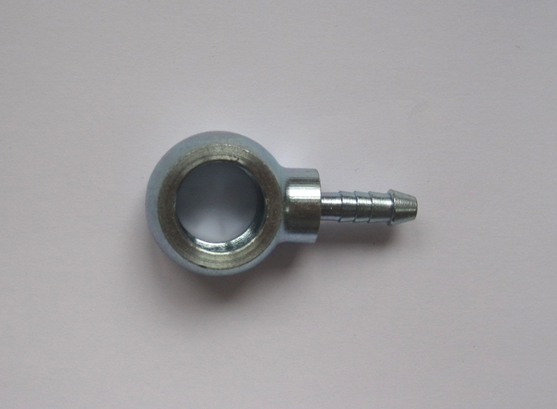 Stahl-Ringstück 4mm Schlauch Bohrung 14mm Durchmesser