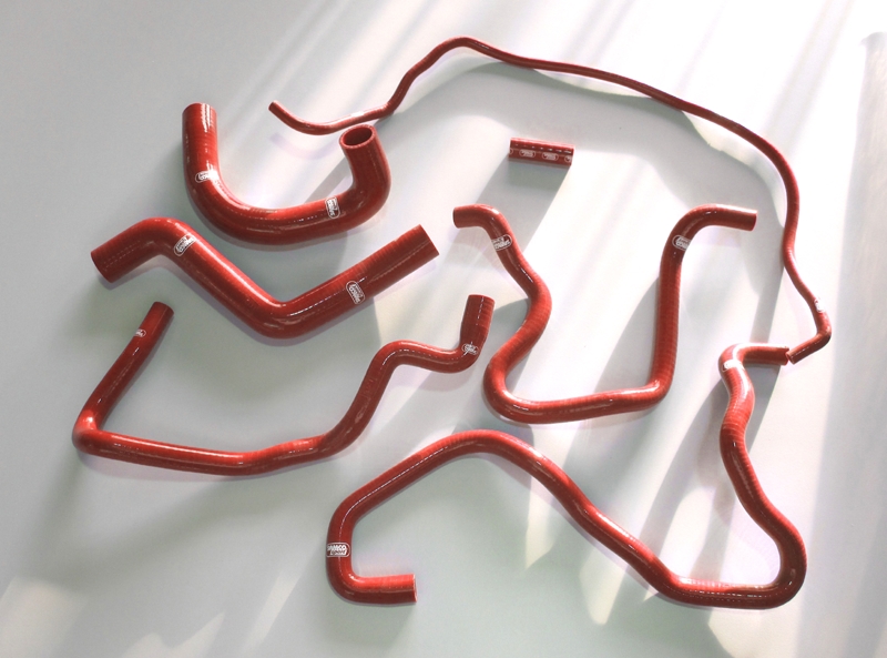 Samco Schlauchkit Ford Escort MK5 RS2000 7-teiliges Kühlwasser-Schlauchkit rot
