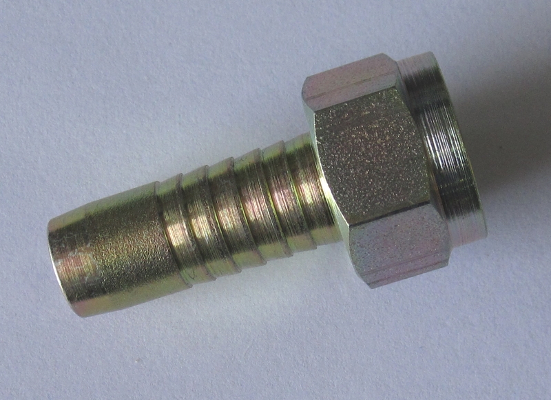 Rohranschluss mit Mutter gerade 1/2inch BSP