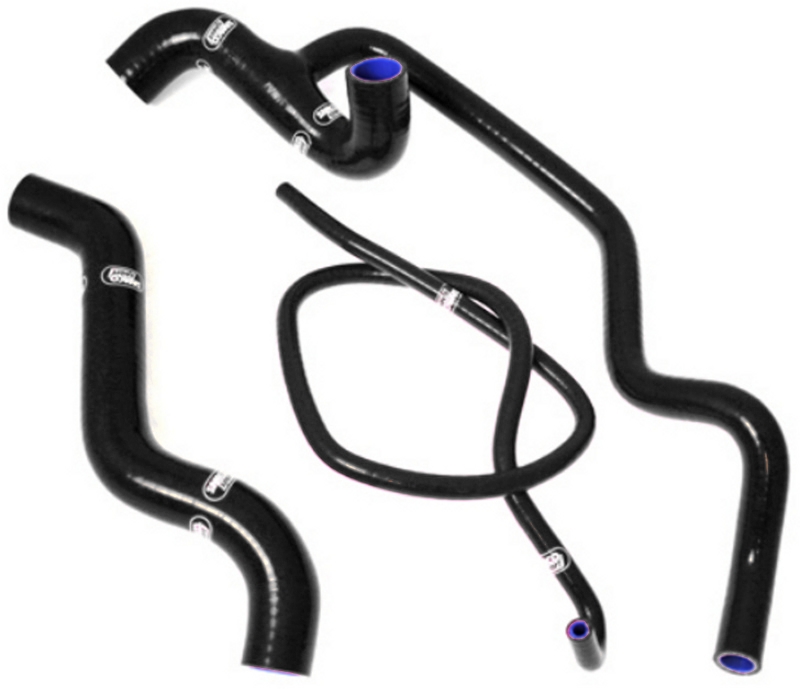 Samco Fiat 500 Sporting 1.4 Ltr 16v 2008- 3-teiliges Kühlwasser-Schlauchkit schwarz