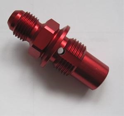 Be- und Entlüftungsventil High flow Dash 8/Dash 6 Gewindeausführung, AN08 Schlauchanschluss AN06