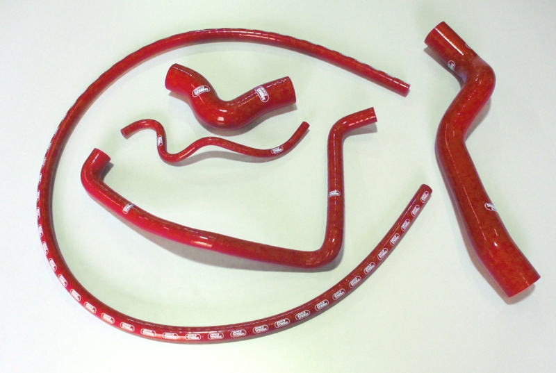 Samco Opel Cavalier Gsi 2000 Calibra 2L 16v 2wd 5-teiliges Kühlwasser-Schlauchkit rot