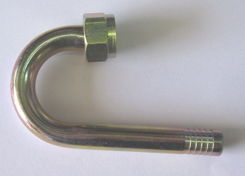 Rohrkrümmer 180°  mit Mutter 1/2inch BSP lang