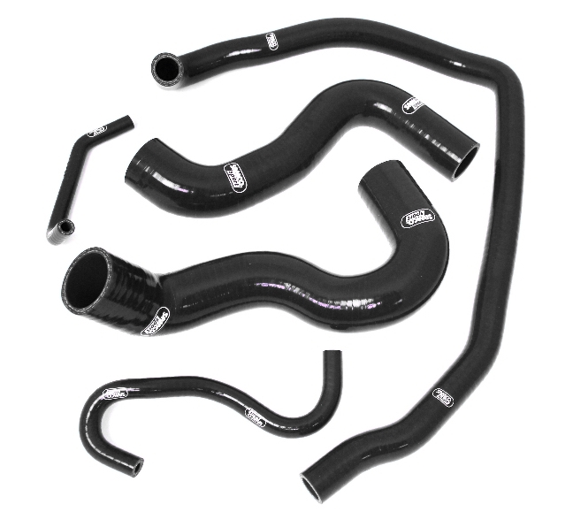 Samco Opel Corsa VXR 1.6 Turbo 2007- 5-teiliges Kühlwasser-Schlauchkit schwarz
