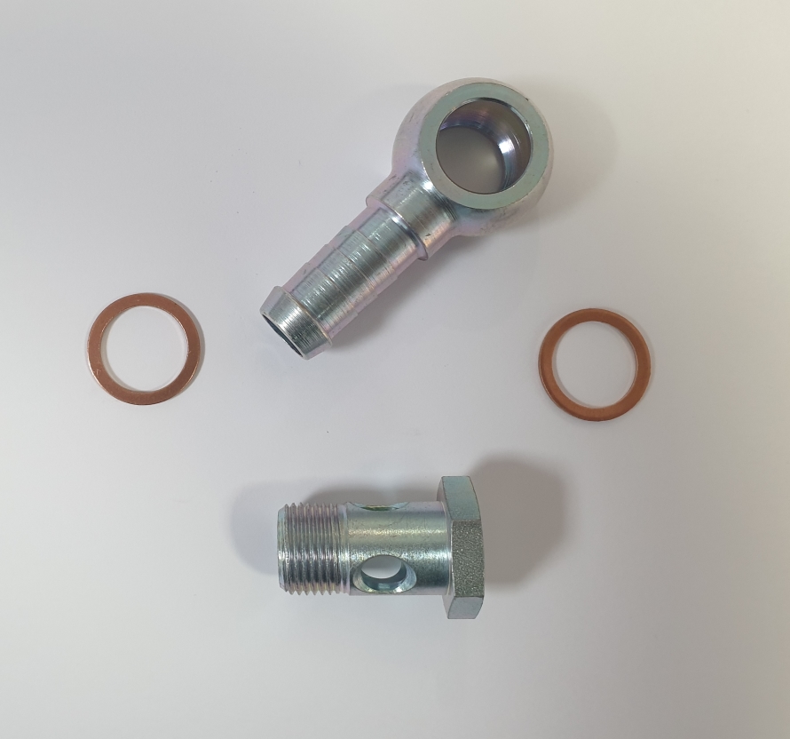 Ringstück-Satz Ansaug für Bosch / Beltenick / OBP Pumpe - M18x1,5 auf 16mm Schlauch