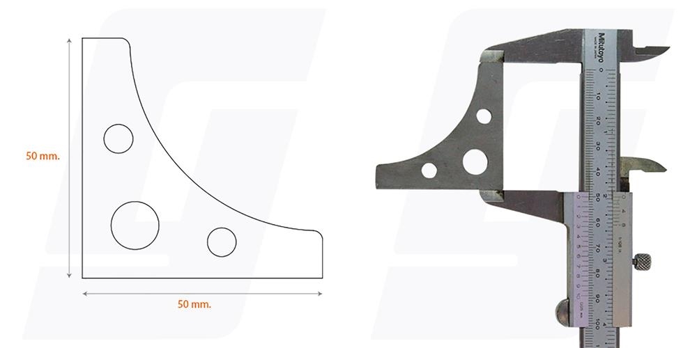 Schweisslasche Nr.10 50x50x3mm  - Domex700