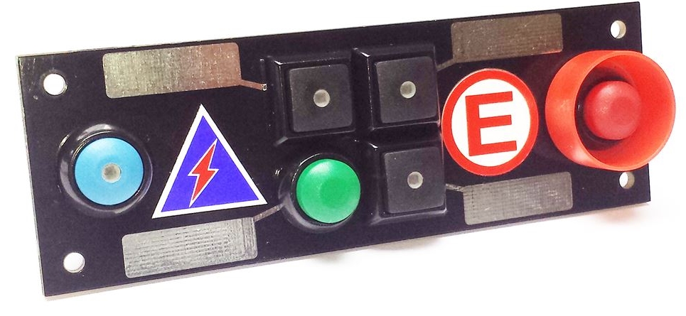 Schaltleiste blank für Cartek Power Distribution Module CARTEK PDM Switch Panel 6W (black + START, plain)